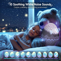 SUMKEA Star Projector, Dinosaur Egg, White Aurora Light
