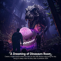 SUMKEA Star Projector, Dinosaur Egg, White Aurora Light