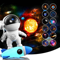 SUMKEA Space Galaxy Projector, Rocket Astronaut, White