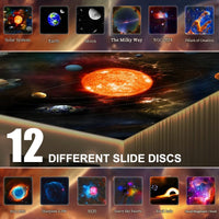 SUMKEA Space Galaxy Projector, Rocket Astronaut, White