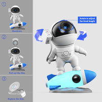 SUMKEA Space Galaxy Projector, Rocket Astronaut, White