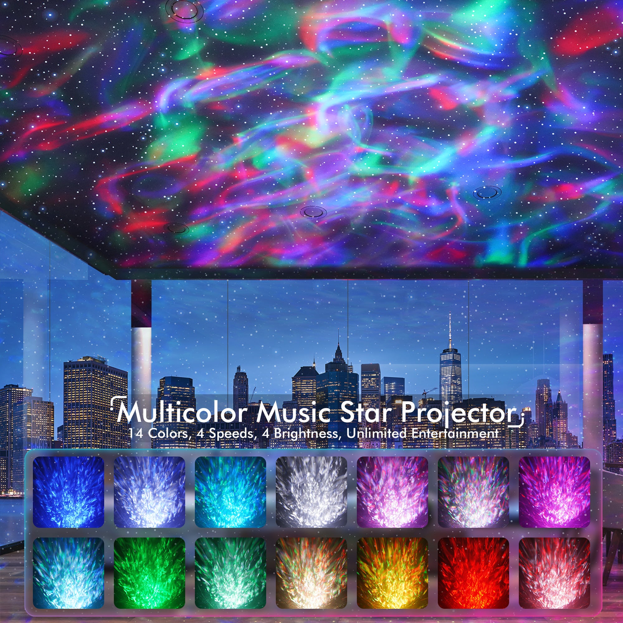 Dinosaur ceiling top night light projector