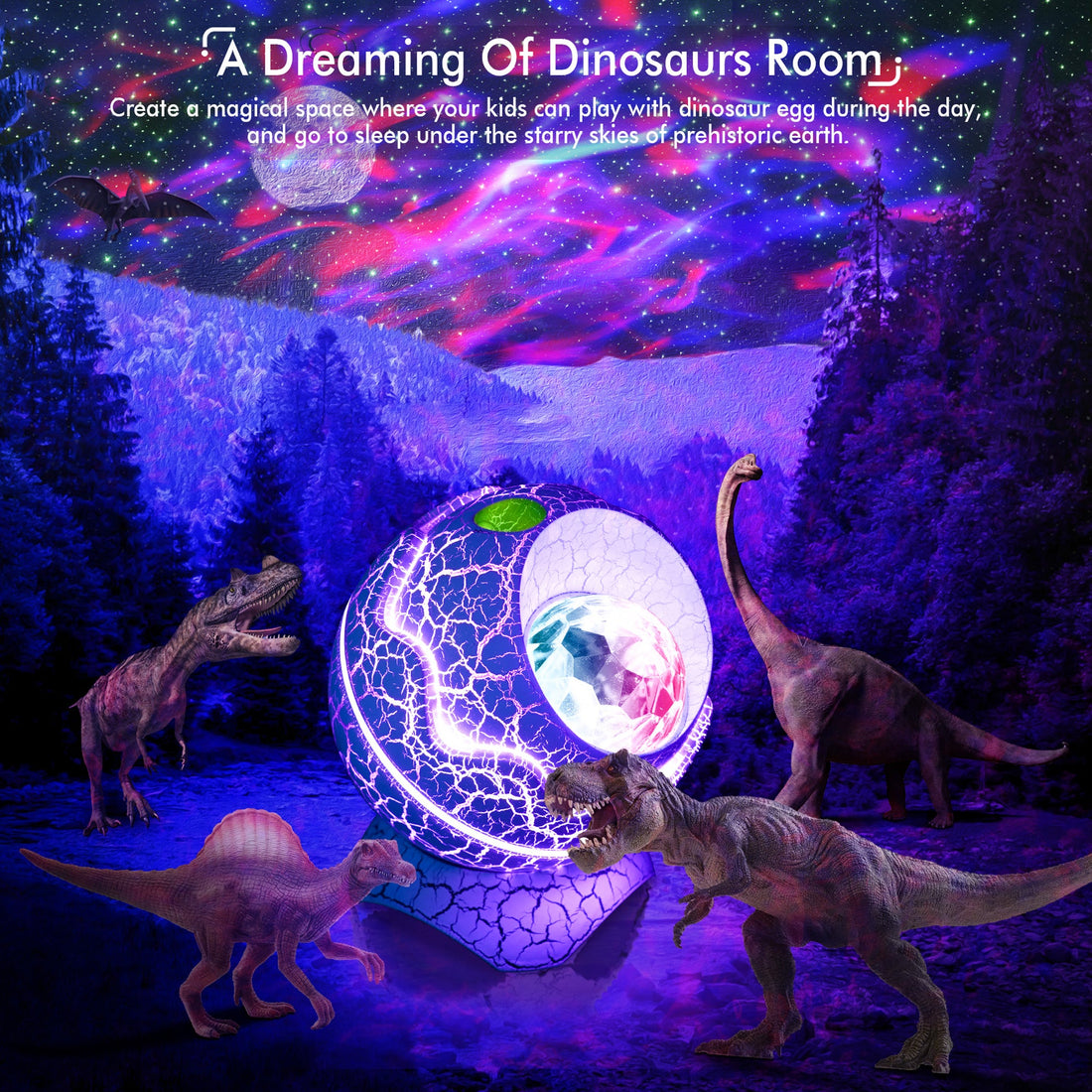 Dinosaur egg light deals