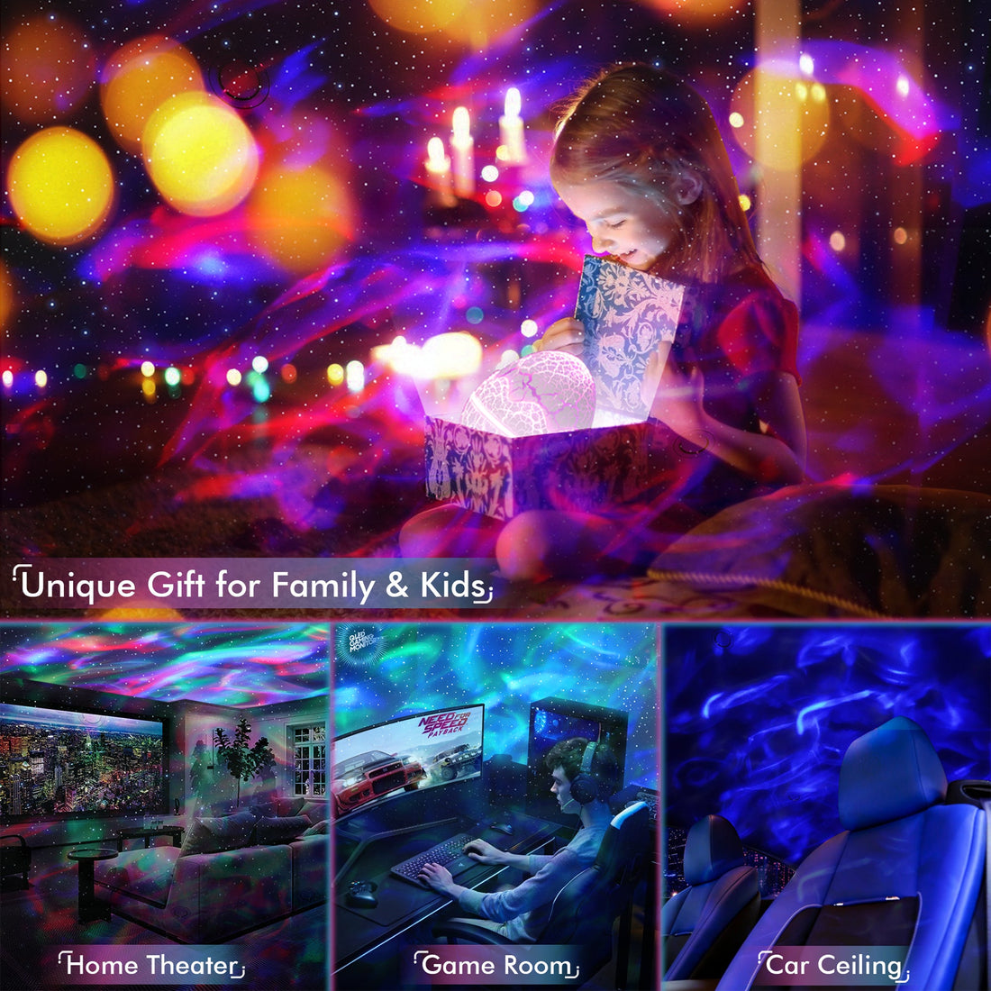 SUMKEA_SK-HDN1-001_Star Projector Celling Light, Dinosaur Egg, Ocean Wave