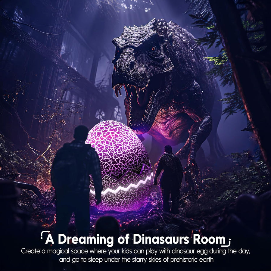 SUMKEA Star Projector, Dinosaur Egg, White Aurora Light