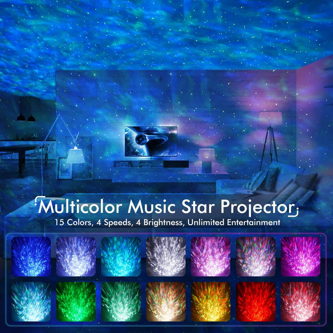 SUMKEA Star Projector, Space Dog, Nebulae Light